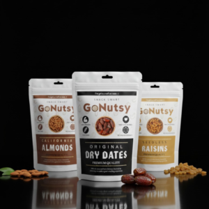 GoNutsy High-Energy Trio – California Almonds, Premium Raisins & Dry Dates