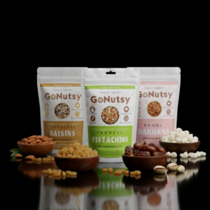 GoNutsy Dry Fruit Combo Pack – Pistachio, Raisins & Makhana