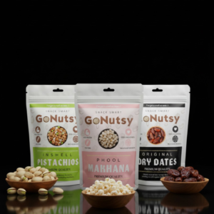 GoNutsy Power Crunch Trio – Premium Pistachios, Phool Makhana & Dry Dates
